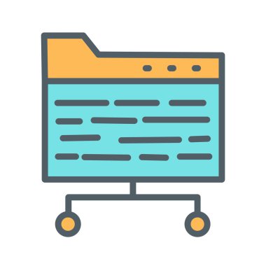 Tarayıcı simgesi soyut arkaplanda izole edildi