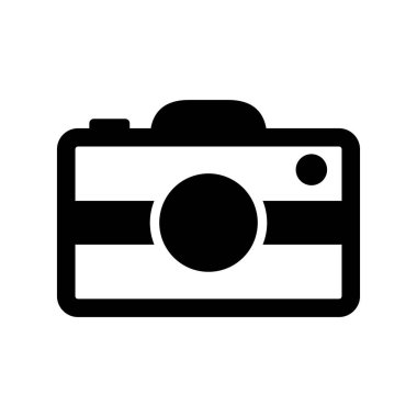 Kamera simgesi soyut arkaplanda izole edildi