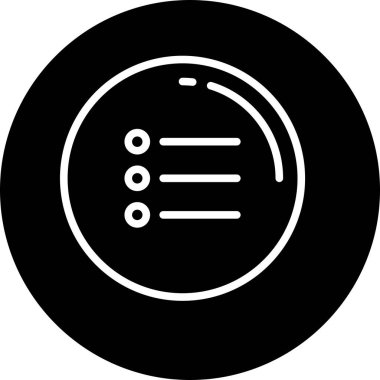  Soyut arkaplanda menü simgesi izole edildi