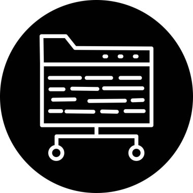 Tarayıcı simgesi soyut arkaplanda izole edildi