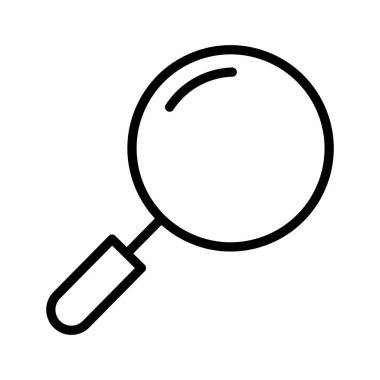 Soyut arkaplanda arama simgesi izole edildi