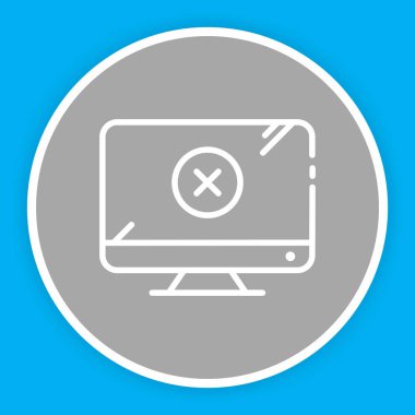 Lcd simgesi soyut arkaplanda izole edildi