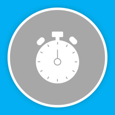  Soyut arkaplanda alarm simgesi izole edildi
