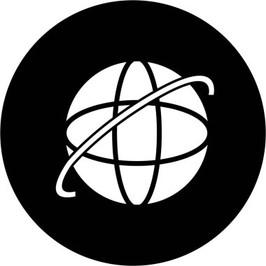 soyut arkaplanda internet simgesi izole edildi