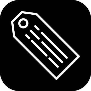 Soyut arkaplanda etiket simgesi izole edildi