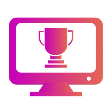 Önde gelen ödül simgesi soyut arkaplanda izole edildi