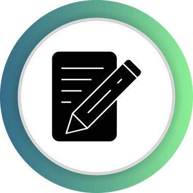  Soyut arkaplanda belge simgesi izole edildi