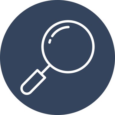 Soyut arkaplanda arama simgesi izole edildi