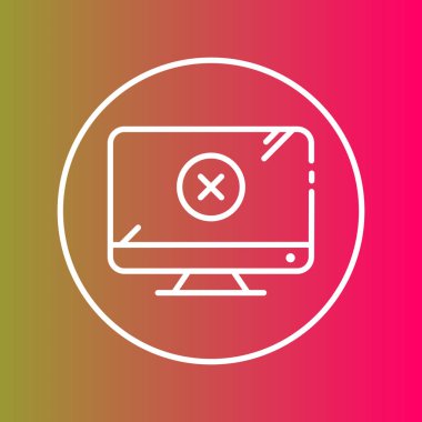 Lcd simgesi soyut arkaplanda izole edildi