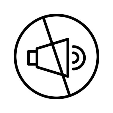 Soyut arkaplanda sessiz simge izole edildi