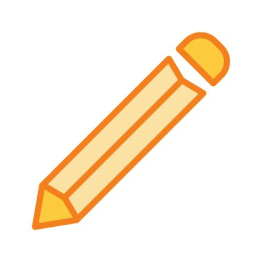 Soyut arkaplanda kalem simgesi izole edildi