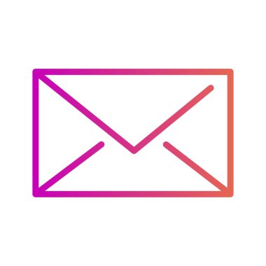 Soyut arkaplanda mesaj simgesi izole edildi