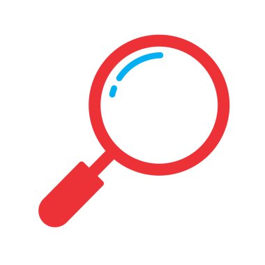 Soyut arkaplanda arama simgesi izole edildi