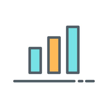 Soyut arkaplanda sunum simgesi izole edildi