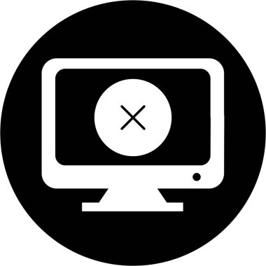 Lcd simgesi soyut arkaplanda izole edildi