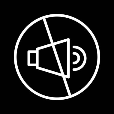 Soyut arkaplanda sessiz simge izole edildi