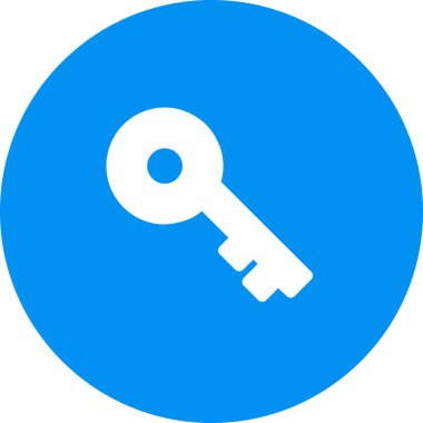 Soyut arkaplanda anahtar simgesi izole edildi