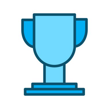 Kupa kazananı simgesi soyut arkaplanda izole
