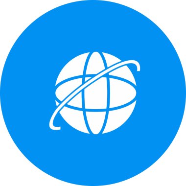 soyut arkaplanda internet simgesi izole edildi