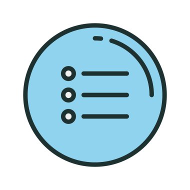  Soyut arkaplanda menü simgesi izole edildi