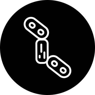 Bağlantı simgesi soyut arkaplanda izole edildi