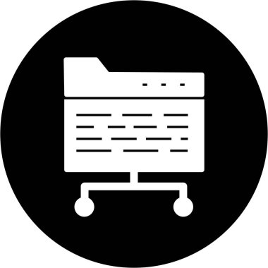 Tarayıcı simgesi soyut arkaplanda izole edildi