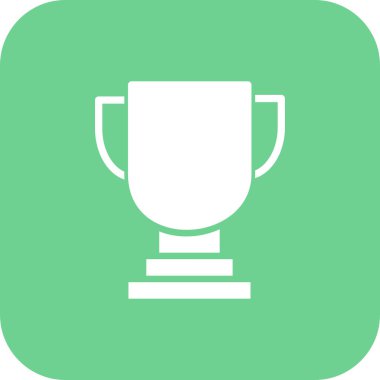 Kupa kazananı simgesi soyut arkaplanda izole