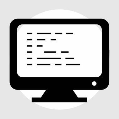  Lcd simgesi soyut arkaplanda izole edildi