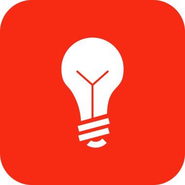 Soyut arkaplanda ampul simgesi izole edildi