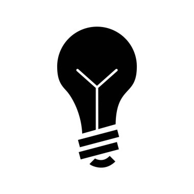 Soyut arkaplanda ampul simgesi izole edildi