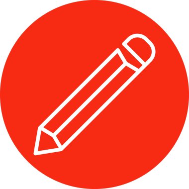 Soyut arkaplanda kalem simgesi izole edildi