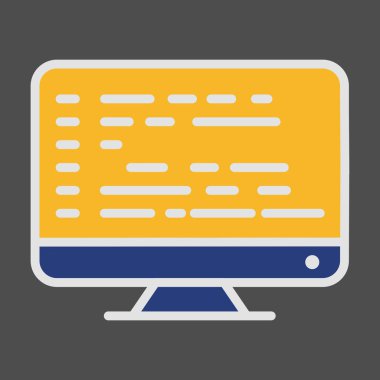  Lcd simgesi soyut arkaplanda izole edildi