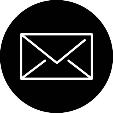 Soyut arkaplanda mesaj simgesi izole edildi