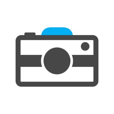 Kamera simgesi soyut arkaplanda izole edildi