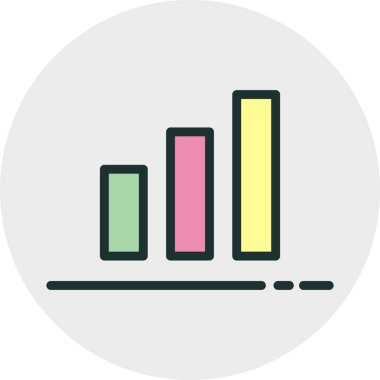 Soyut arkaplanda sunum simgesi izole edildi