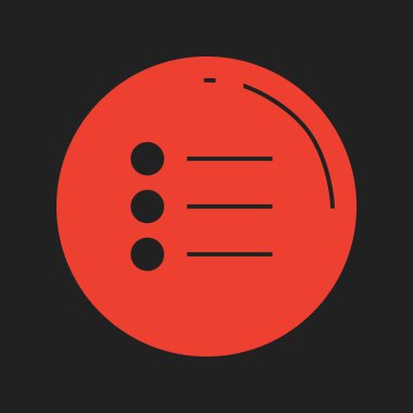  Soyut arkaplanda menü simgesi izole edildi