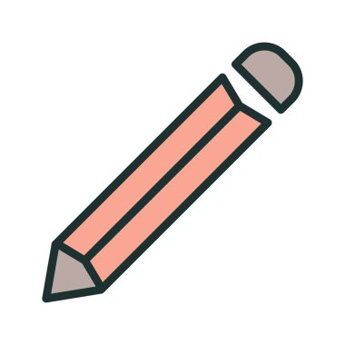 Soyut arkaplanda kalem simgesi izole edildi