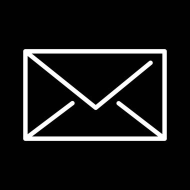 Soyut arkaplanda mesaj simgesi izole edildi