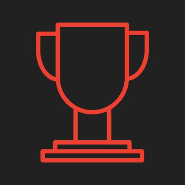 Kupa kazananı simgesi soyut arkaplanda izole