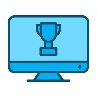 Önde gelen ödül simgesi soyut arkaplanda izole edildi