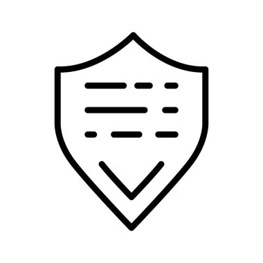 Kalkan simgesi soyut arkaplanda izole edildi