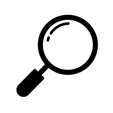 Soyut arkaplanda arama simgesi izole edildi