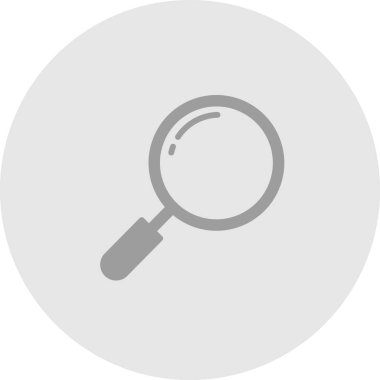 Soyut arkaplanda arama simgesi izole edildi