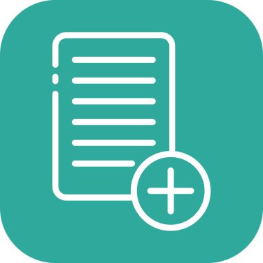 Soyut arkaplanda belge simgesi izole edildi