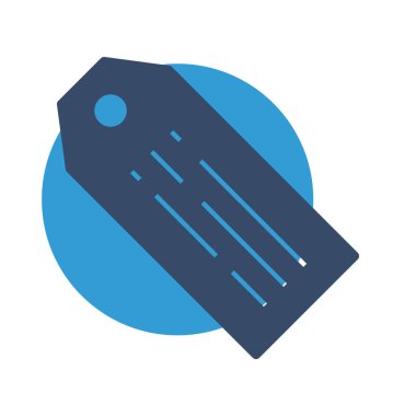 Soyut arkaplanda etiket simgesi izole edildi