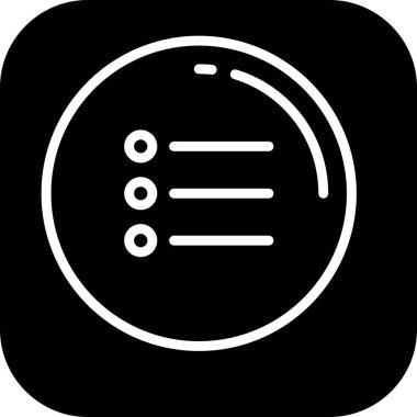  Soyut arkaplanda menü simgesi izole edildi