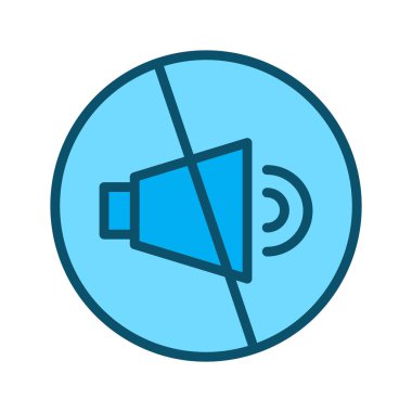 Soyut arkaplanda sessiz simge izole edildi