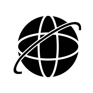 soyut arkaplanda internet simgesi izole edildi