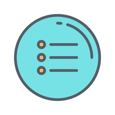  Soyut arkaplanda menü simgesi izole edildi