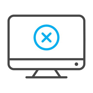 Lcd simgesi soyut arkaplanda izole edildi